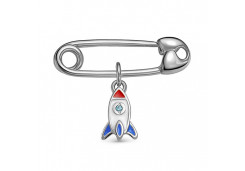 Булавка из серебра с эмалью