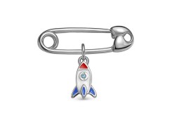 Булавка из серебра с эмалью