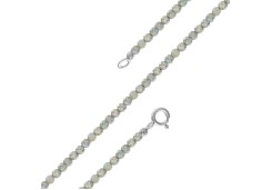 Серебряный браслет с лабрадором