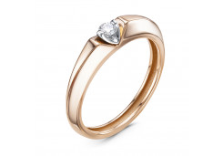 Золотое кольцо с бриллиантом