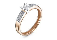 Золотое кольцо с бриллиантом