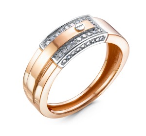 Золотое кольцо с бриллиантом