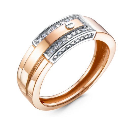 Золотое кольцо с бриллиантом