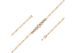 Золотой браслет с бриллиантом