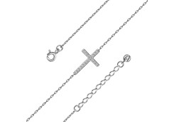 Серебряный браслет с фианитом