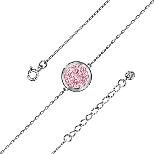 Серебряный браслет с эмалью