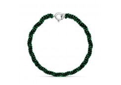 Серебряный браслет со шпинелью