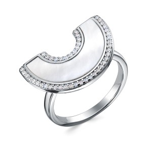 Серебряное кольцо с перламутром