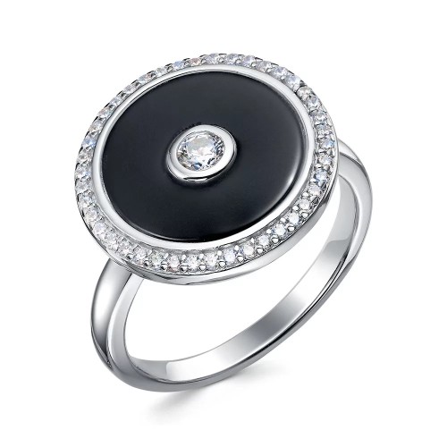 Серебряное кольцо с ониксом