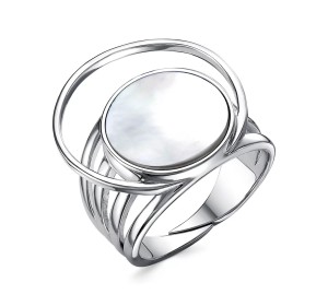 Серебряное кольцо с перламутром