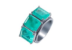 Серебряное кольцо со стеклом