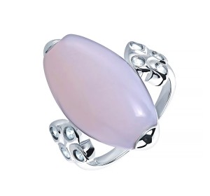 Серебряное кольцо с халцедоном