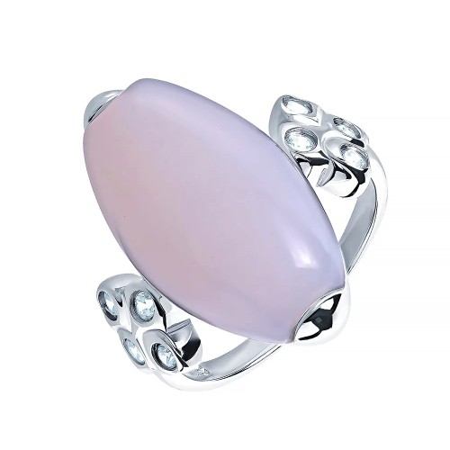 Серебряное кольцо с халцедоном