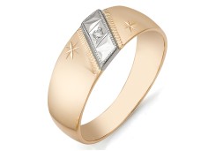 Золотое кольцо с бриллиантом