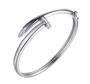 Серебряный браслет с фианитом