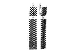 Серебряные cерьги висячие со шпинелью