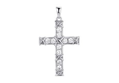 Серебряная подвеска с фианитом