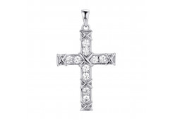 Серебряная подвеска с фианитом