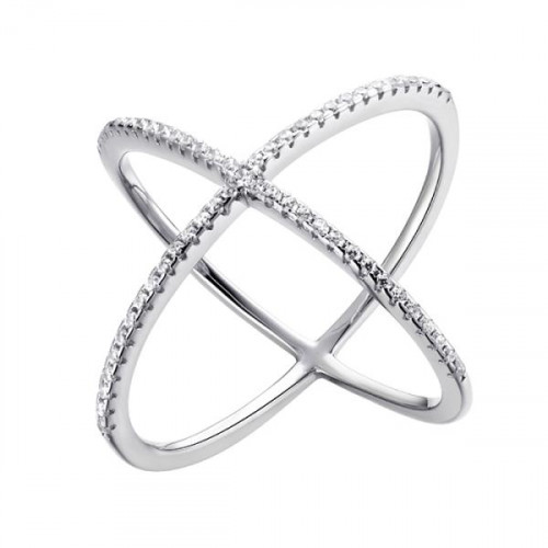 Серебряное кольцо с фианитом