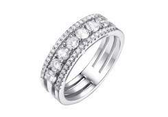 Серебряное кольцо с фианитом