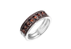 Серебряное кольцо с фианитом