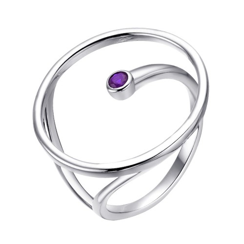 Серебряное кольцо с ситаллом