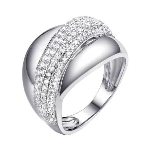 Серебряное кольцо с фианитом