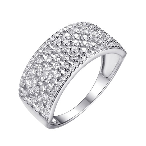 Серебряное кольцо с фианитом