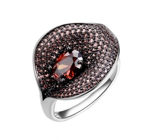 Серебряное кольцо с фианитом