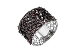 Серебряное кольцо с фианитом