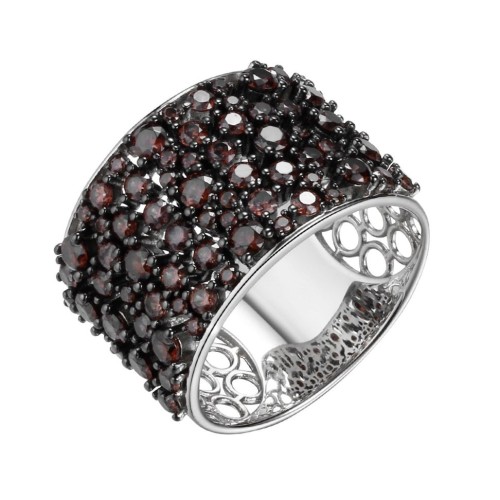 Серебряное кольцо с фианитом