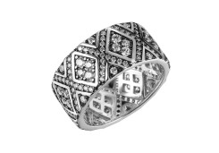 Серебряное кольцо с фианитом