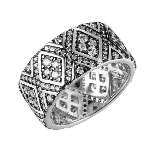 Серебряное кольцо с фианитом