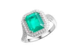 Серебряное кольцо с ситаллом