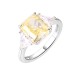 Серебряное кольцо с фианитом