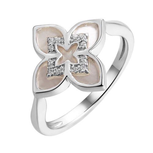 Серебряное кольцо с перламутром