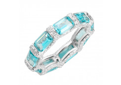 Серебряное кольцо с фианитом