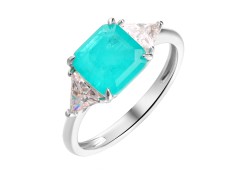 Серебряное кольцо с ситаллом