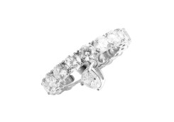 Серебряное кольцо с фианитом