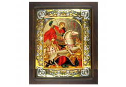 Икона Синтетический камень Большая св.Георгий Победоносец