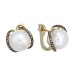 Золотые cерьги с жемчугом