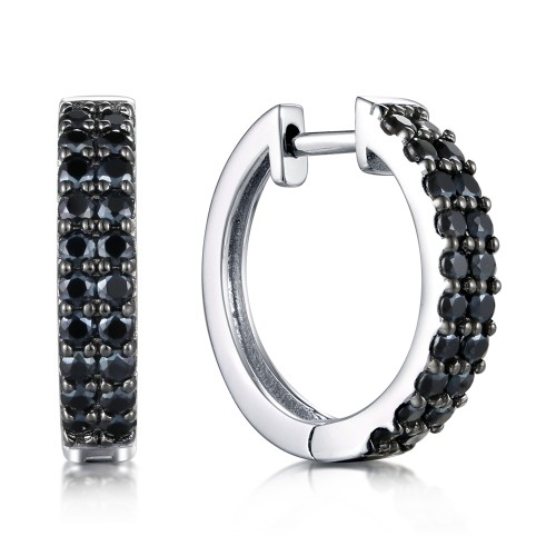 Серебряные cерьги со шпинелью