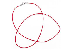 Шнурок из серебра с текстилем