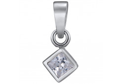 Серебряная подвеска с фианитом