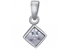 Серебряная подвеска с фианитом
