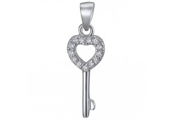 Серебряная подвеска с фианитом