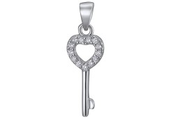 Серебряная подвеска с фианитом