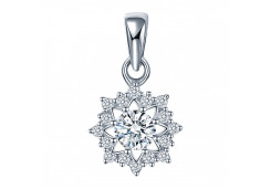 Серебряная подвеска с фианитом