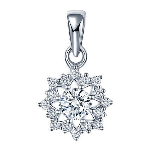 Серебряная подвеска с фианитом