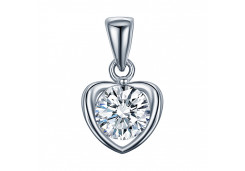 Серебряная подвеска с фианитом